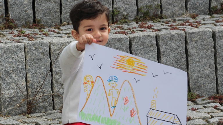 Bergerlebnistag für Kinder mit familiärer Fluchtgeschichte